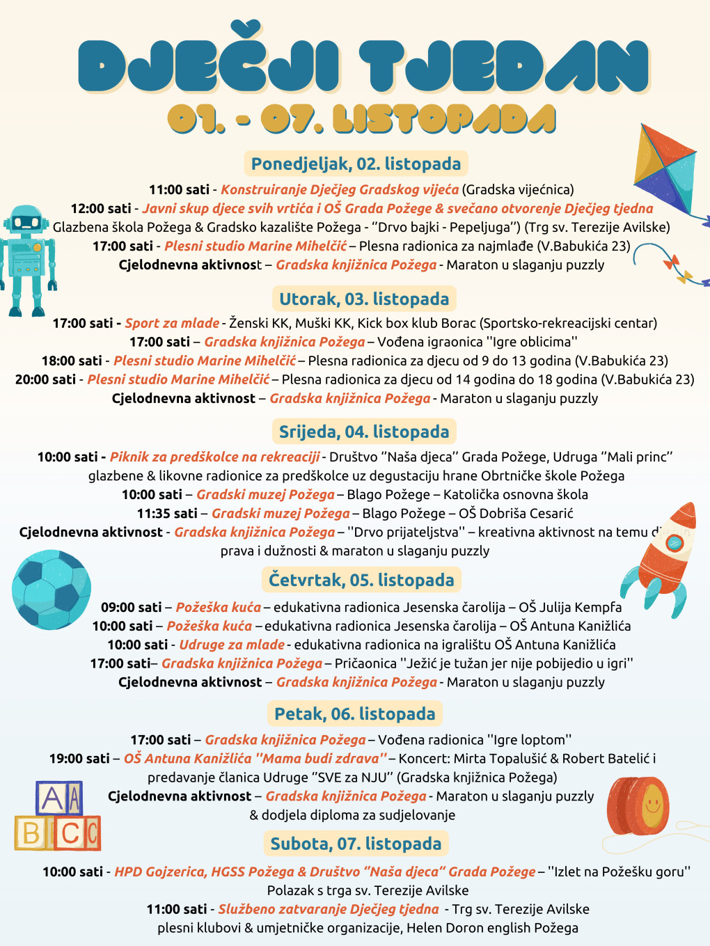 Predstavljen program ovogodišnjeg Dječjeg tjedna 